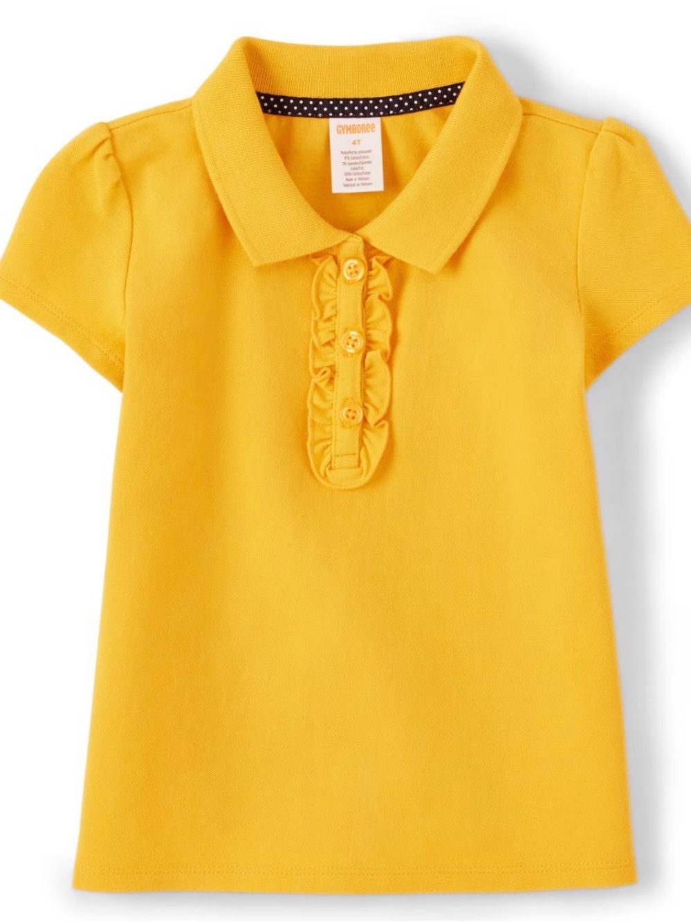 Gymboree Yellow Ruffle Polo Shirt - Kids